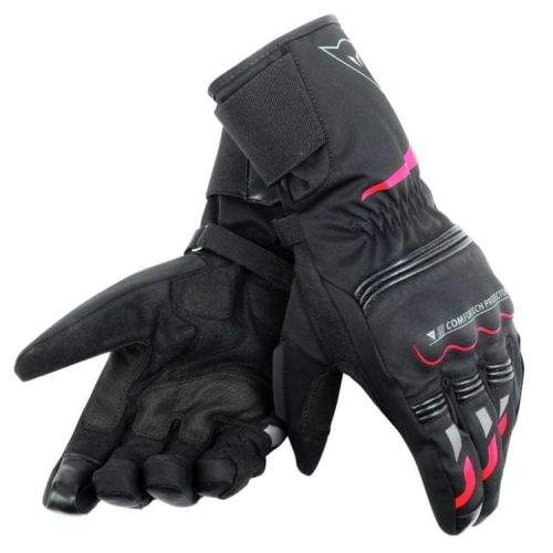Dainese rukavice TEMPEST D-DRY vel.S černá/červená, textilní