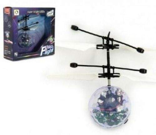 Teddies Vrtulníková koule plast 13x11cm s USB kabelem na nabíjení
