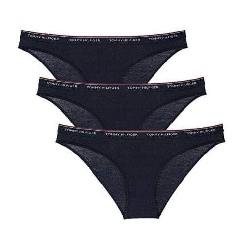 Tommy Hilfiger 3 PACK - dámské kalhotky Bikini UW0UW00043-416 Navy Blazer/Navy Blazer/Navy Blazer (Velikost XS)