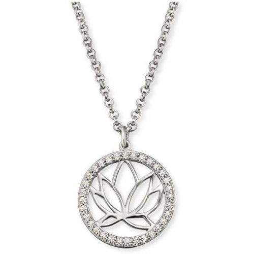 Engelsrufer Stříbrný náhrdelník s lotosovým květem ERN-LOTUS-ZI stříbro 925/1000