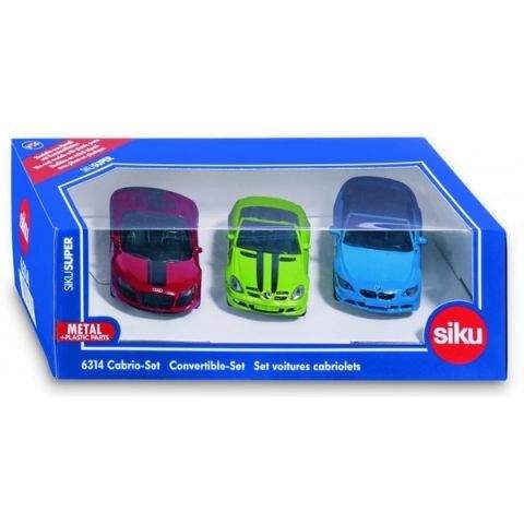 SIKU SIKU Super 6314 - Set kabrioletů 3ks