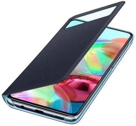 Samsung Flipové pouzdro S View Wallet Cover pro Samsung Galaxy A71 EF-EA715PBEGEU, černé