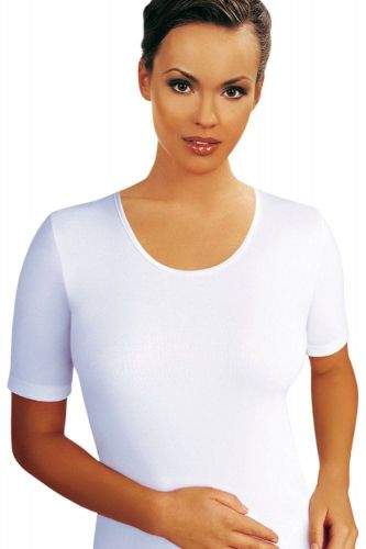 Emili Dámské tričko Nina plus white bílá 3XL