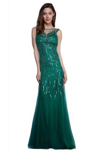 Gemini Dámské šaty 16219 - YourNewStyle tmavě zelená L