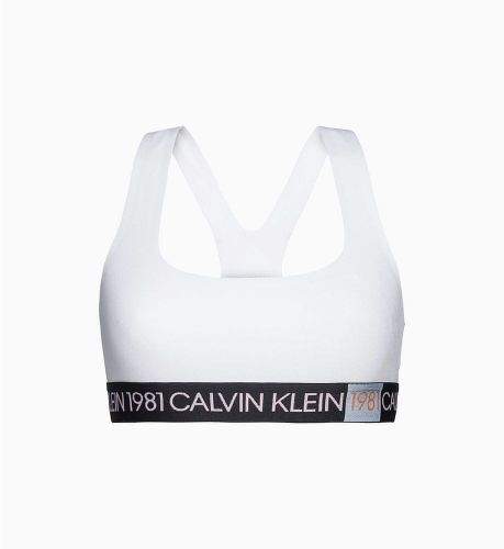 Calvin Klein Podprsenka bez kostice QF5577E-100 bílá - Calvin Klein bílá XS