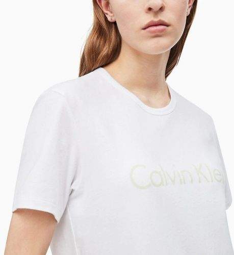 Calvin Klein Dámské tričko QS6105E-WPZ bílá - Calvin Klein bílá M