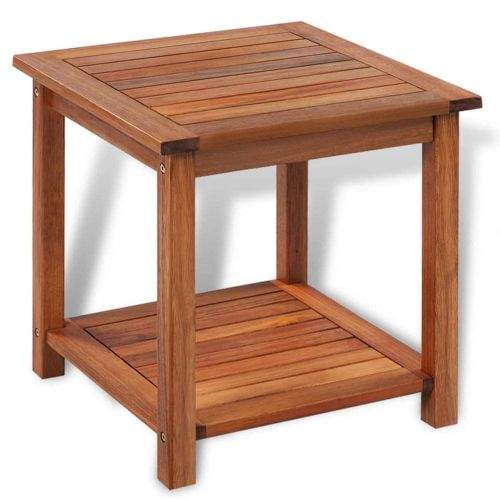 shumee Odkládací stolek masivní akáciové dřevo 45 x 45 x 45 cm