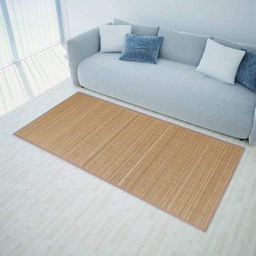 shumee Obdélníková hnědá bambusová rohož / koberec 80 x 300 cm