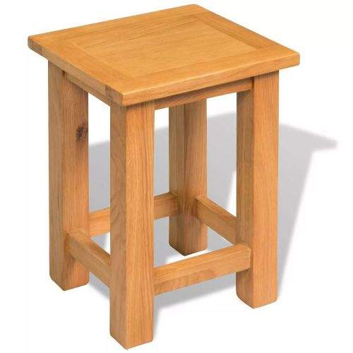 shumee Odkládací stolek 27 x 24 x 37 cm masivní dubové dřevo
