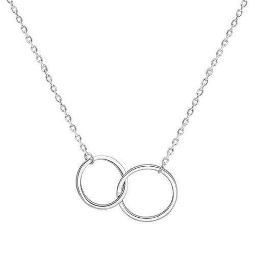 Beneto Stříbrný náhrdelník s kruhy AGS1132/47 stříbro 925/1000
