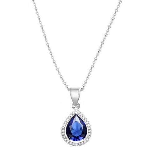 Beneto Stříbrný náhrdelník se zirkony AGS1140/47 (řetízek, přívěsek) stříbro 925/1000