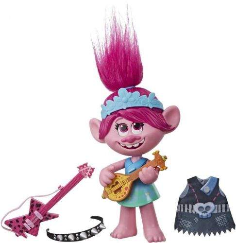 Hasbro Trolls zpívající figurka Poppy s rockovým příslušentvím