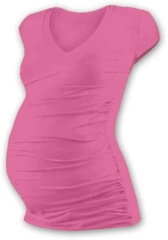 Jožánek Těhotenské tričko Vanda, mini rukáv, růžové L/XL