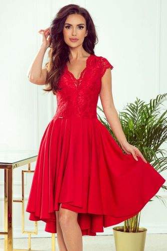 Numoco Dámské šaty 300-2 Patricia, červená, S