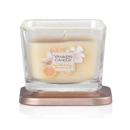 Yankee Candle Aromatická svíčka malá hranatá Rice Milk & Honey 96 g
