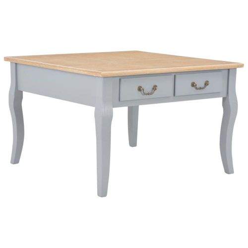 shumee Konferenční stolek šedý 80 x 80 x 50 cm dřevo