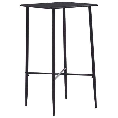 shumee Barový stůl černý 60 x 60 x 111 cm MDF