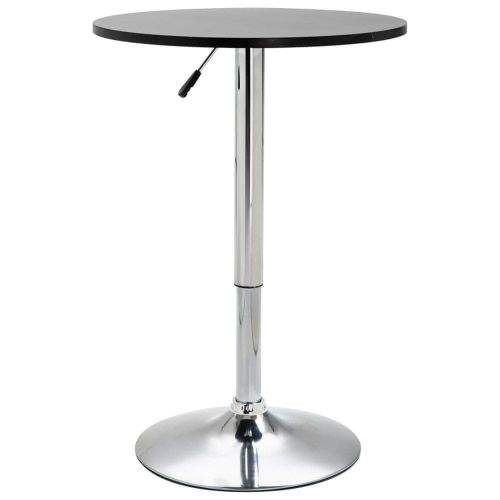 shumee Barový stůl černý Ø 60 cm MDF