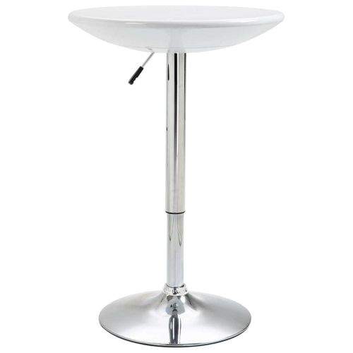 shumee Barový stůl bílý Ø 60 cm ABS
