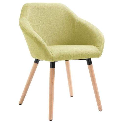shumee Jídelní židle zelená textil