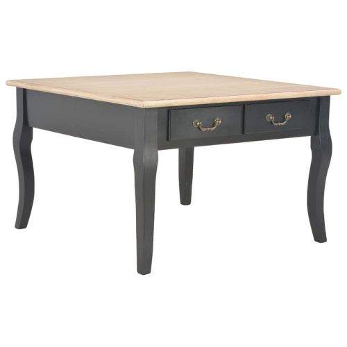 shumee Konferenční stolek černý 80 x 80 x 50 cm dřevo