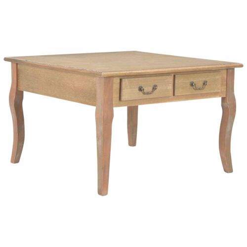 shumee Konferenční stolek hnědý 80 x 80 x 50 cm dřevo