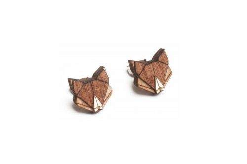 BeWooden Dřevěné náušnice Fox Earrings