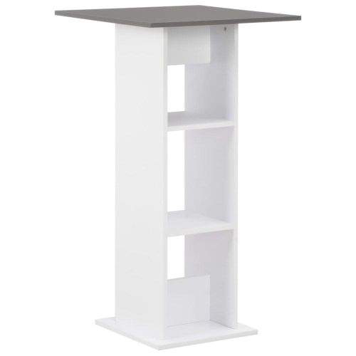 shumee Barový stůl bílý 60 x 60 x 110 cm