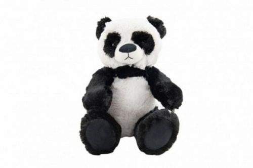 Teddies Panda medvěd/medvídek plyš 33 cm v sáčku 0+