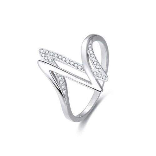 Beneto Stříbrný prsten se zirkony AGG143 (Obvod 50 mm) stříbro 925/1000