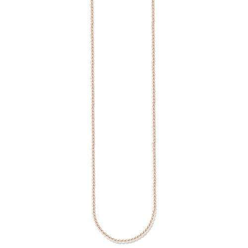 Thomas Sabo Řetízek , KE1106-415-12-L60, Sterling Silver, 925 Sterling silver, 18k rose gold plating