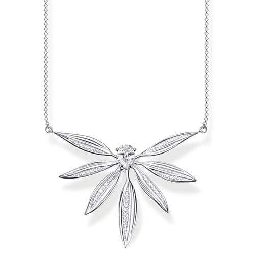 Thomas Sabo Náhrdelník "Listy velké" , KE1950-051-14-L45v, Sterling Silver, 925 Sterling silver, zirconia white
