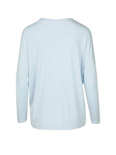 Calvin Klein Dámské triko na spaní QS6409E-GR4 modrá - Calvin Klein modrá M