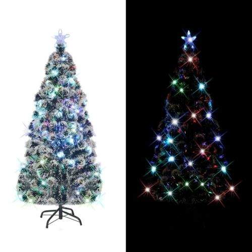 shumee Umělý vánoční stromek se stojanem a LED 150 cm 170 větviček