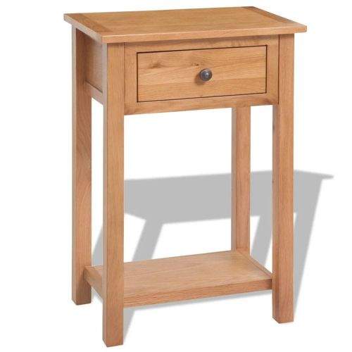 shumee Konzolový stolek 50 x 32 x 75 cm masivní dubové dřevo
