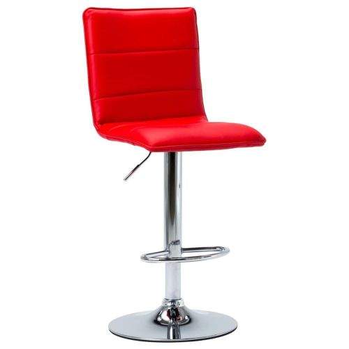 shumee Barová židle červená umělá kůže