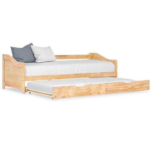 shumee Rám vysouvací postele/pohovky borové dřevo 90 x 200 cm