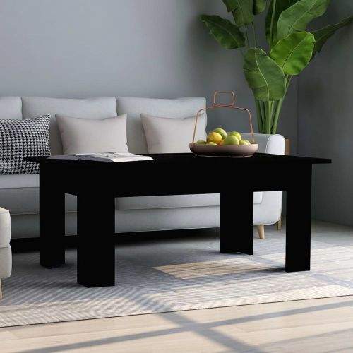 shumee Konferenční stolek černý 100 x 60 x 42 cm dřevotříska