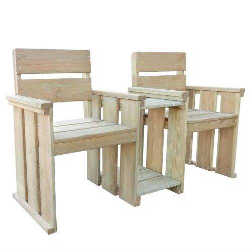 shumee 2místná zahradní lavice 150 cm impregnované borové dřevo