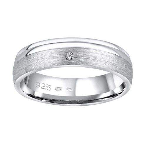 Silvego Snubní stříbrný prsten Amora pro ženy QRALP130W (Obvod 53 mm) stříbro 925/1000