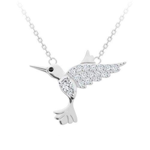 Preciosa Krásný náhrdelník Kolibřík Perfect Gem 5291 00 stříbro 925/1000