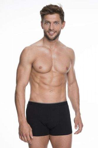 Julimex Pánské boxerky Iron black + Ponožky Gatta Calzino Strech, černá, XL