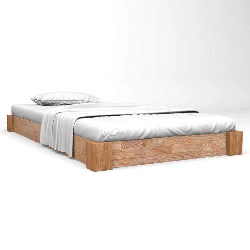 shumee Rám postele masivní dubové dřevo 140 x 200 cm