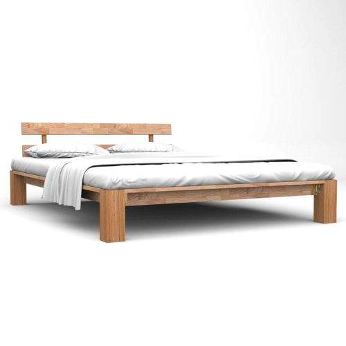 shumee Rám postele masivní dubové dřevo 160 x 200 cm