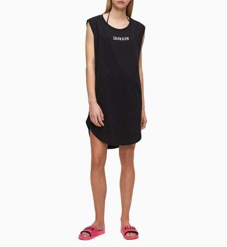 Calvin Klein Plážové šaty KW0KW01008-BEH černá - Calvin Klein černá S