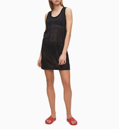 Calvin Klein Plážové šaty KW0KW01001-BEH černá - Calvin Klein černá M