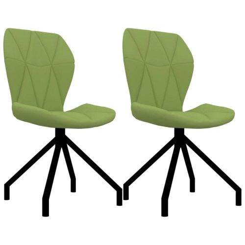 Vidaxl Jídelní židle 2 ks zelené umělá kůže