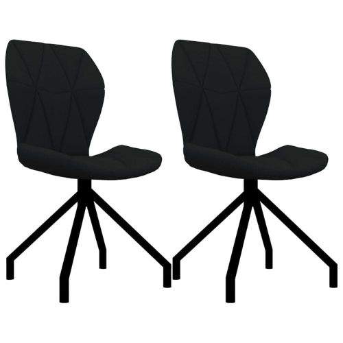 Vidaxl Jídelní židle 2 ks černé umělá kůže