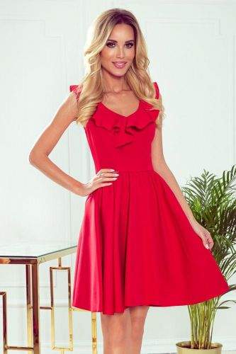 Numoco Dámské šaty 307-1 Pola, červená, XL