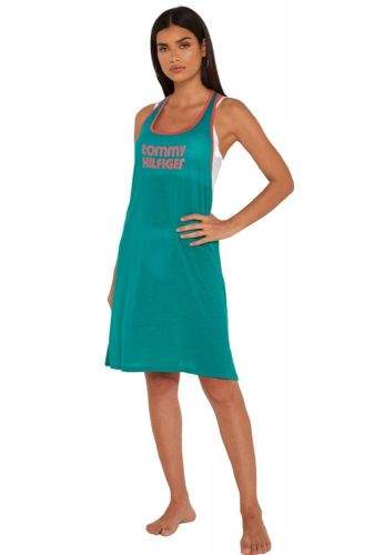 Tommy Hilfiger Plážové šaty UW0UW02150-L54 zelená - Tommy Hilfiger zelená M
